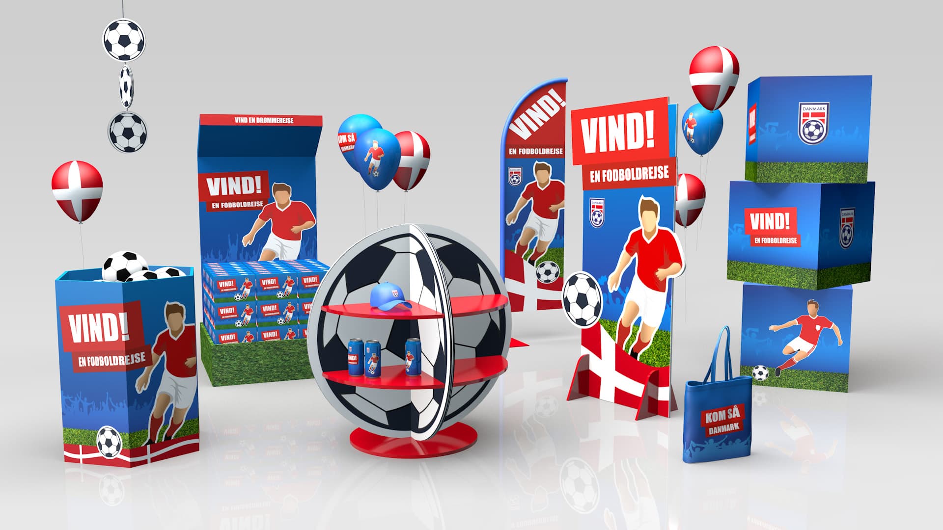 Produkt- og POS-kampagne med displays, merchandise og butiksaktivering